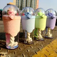 在飛比找樂天市場購物網優惠-韓國創意個性情侶水杯 攪拌杯奶昔、冰沙 果汁隨手杯 吸管杯 