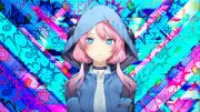 Anime girls creative coding arknights tears choker Custom Gaming Mat Desk