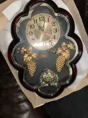 New! Vintage Tianguan Quartz Musical Oval Wall Clock 19×13.5"