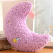 Dreamful Moon Star Soft Plush Pillow Cute Stuffed Plushie Toy Baby Purple Moon