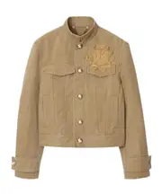 Burberry Logo Embroidered High-Neck Jacket IT50,IT44,IT46 Walrus