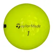 36 Recycled Golf Balls TaylorMade Mix Yellow with Club Man Brush