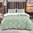 Print Twin Duvet Cover Sets 2PCS with 1 Pillowshame Geometry Comforter Cover