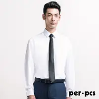 在飛比找PChome24h購物優惠-【per-pcs】型男都會經典長袖合身襯衫_白(720452