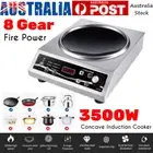 Commercial Concave Induction Cooker Cooktop Electric Wok Burner Stove 3500W