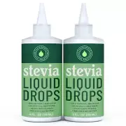 Nastrisweet Liquid Stevia Drops 4 fl oz 2pack, Plant-Based Keto Sugar Substitute