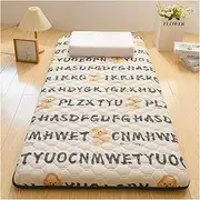 Japanese Futon Mattress, Tatami Breathable Floor Sleeping Pad Single Double Roll Up Foldable Mattress, Portable Sleeping Mattress for Floor Guest Bed Sofa ZSMFCD(D,100 * 200cm)