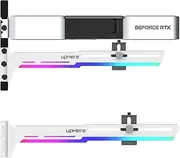 upHere GPU Brace Support Video Card Graphics Card Sag Holder/Holster Bracket, ARGB LED Single or Dual Slot Cards,G276WTARGB