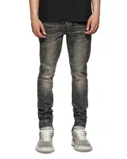 Purple Brand Tiled Overlay Skinny Jeans