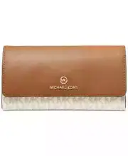 Michael Kors 32F1GT9E3B-149 Women's Tri Fold Wallet - Ivory - NEW