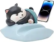 Cat Phone Stand | Cat Figurine Phone Holder | Lovely Lazy Desktop Ornaments Resin Crafts Hands-Release Anti-Slip Base Cradle for Truck Desk Workplace