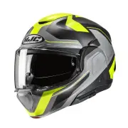 F100 Bios Black Grey Yellow Modular Helmet