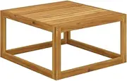 vidaXL Solid Acacia Wood Coffee Table Wooden Home Indoor Outdoor Living Room Side Table Porch Garden End Tea Accent Table Furniture 68x68x29 cm