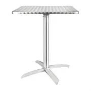Bolero Square Flip-Top Table Stainless Steel 600mm PAS-CG838