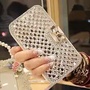 BONITEC for iPhone 11 Wallet Case, Cute Shiny Luxury Bling Glitter Bowknot Crystal Diamond Rhinestone Wallet Flip Stand Case Kickstand Protective Full Body Cover with Card Slot