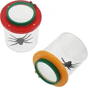 Plastic Observation Jar Toys for Boys and Girls 2pcs Educational Set Magnifying Cup Bug Catcher Insect Jar