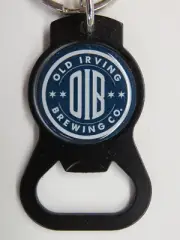Metal Beer Bottle Cap Opener Key Chain:OLD IRVING Brewing Co; Chicago, ILLINOIS