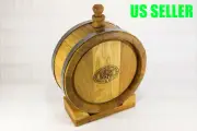 Premium Oak Barrel - JAR OAK , Wine Bottle , Whiskey Flask (0.26 gal) w/ Stand