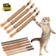 Silvervine Sticks Cat Toys,10Pcs Cat Chew Stick Catnip Chew Toy Interactive Cat