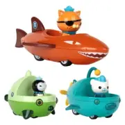2PCS/Set The Octonauts Barnacles Peso Kwazii Pull-back Vehicle Playset Toys Gift