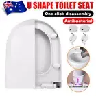 Heavy Duty Toilet Seat Quick Release U Shape Soft Close Release Top Fixing Hinge