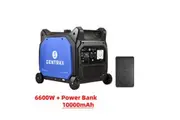1* Gentrax 6.6KW Max 6.0KW Rated Inverter Generator Pure Sine Wave + 1* VoltX 10000mAh Power Bank