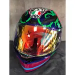 AGV 大里特約商MOTO2輪館-2021 K1 惡魔玫瑰全罩 競賽安全帽BSMI-(M)C1-0082685安全認證