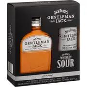 Gentleman Jack 700ml & Whiskey Sour Syrup 500ml Pk