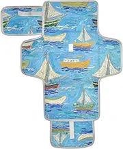 Reusable Waterproof pad with Tissue Pocket Changing Pads for Changing Table Lightweight & Foldable Changing Station