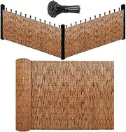 Outdoor Privacy Fence Natural Reed Fencing Screen for Garden Decorative Fences Wall Privacy Fence Natural Fencing Rolls Sun Blocking for Deck Pool Apartment Railing Custom(2.5 * 26ft(76 * 800cm))