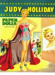 VINTAGE UNCUT 1954 JUDY HOLLIDAY PAPER DOLLS~6 PGS CLOTHING~#1 TOP REPRODUCTION