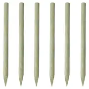 Fence Posts 6 pcs Wood 150 cm vidaXL