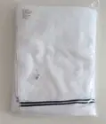 Sferra Aura Bath Sheet Towel White/Black 40x70
