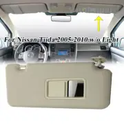 RH Front Sun Visor Panel w Makeup Mirror For Nissan Tiida 2005-2010 Light Gray (for: Nissan)