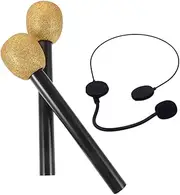 Totority Boys and Girls Microphone Models Glitter Finish Versatile Plastic Microphone Toy Props for Parties Performances