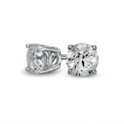 0.5 CT. T.W. Diamond Solitaire Stud Earrings in 10K White Gold (J/I3)