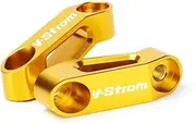 Modeer For Suzuki V-strom 1000 650 1050 XT 250 Any year Motorcycle Rearview Mirror Risers Extenders DL1000 DL650 DL250 vstrom1000 vstrom650 vstrom1050xt Accessories (gold)