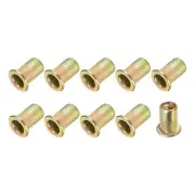 Rivet Nuts (M6) 50Pcs, Carbon Steel Zinc Plated Threaded Insert Nuts