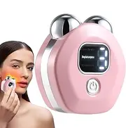 Microcurrent Facial Device, Portable Face Massager, Skin Toning Roller, Electric Sculpting Tool, Compact Design, Home, Travel, Complexion Massage, Anti-Aging, Care Solution
