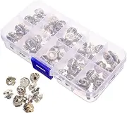 COHEALI Brooch Buttons for Shirt 50 Pcs Anti-Exposure Button Pins for Jacket Elegant and Fashionable Clothing Buttons