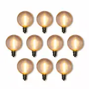 Fantado 10-Pack LED Filament G50 Globe Shatterproof Light Bulb, Dimmable, 1W,...