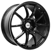18x10.5" Flow Formed Bavar Racing BVR02 Gloss Black with Diamond Cut Lip (P13) (for: Honda)