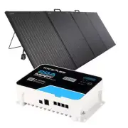 KickAss 12V 200W Super Thin Portable Camping Solar Panel and 20A MPPT Controller