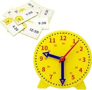 APOMOONS Clock Learning Clock Children, Clock for Learning for Children, Time Primary School Time Teaching School Supplies Learning Toy Educational First Day at School Boys Girls for from