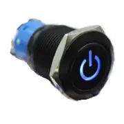 19MM Push Button Switch 12V LED Self Lock Switch IP65 Waterproof Metal On-Off Switch