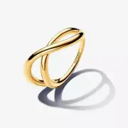 *BRAND NEW* Pandora 14k Gold-Plated Organically Shape Infinity Ring 163318C00