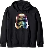 [STAR WARS] The Force Awakens Captain Phasma Helmet Gradient Zip Hoodie