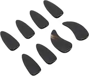 JOINPAYA 8pcs Nail for Boy Girl Adults Professional Performance Picks Natural Horn Lightweight Easy to Clean for Beginners String Instrument