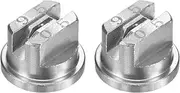 uxcell 2-Pack Flat Fan Spray Tip, 95 Degree Stainless Steel Sprayer Nozzle Tips, 1.4mm Orifice for Agriculture Drones Sprayer Nozzles/Garden Irrigation Nozzle/Cooling Sprayer [Silver]