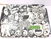 Rolling Tray Trinket OOZE Biodegradeable Small 7.5" x57.75" - Black/White